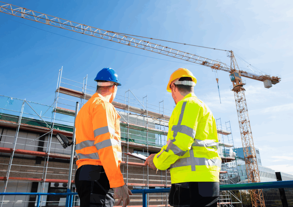 Two men in hi-vis - Services for managers